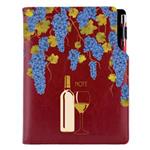 Notes - zápisník DESIGN B5 linajkový - bordová - Víno