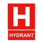Označenie hydrantu - bezpečnostná tabuľka, plast 1 mm 200x150 mm