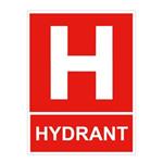 Označenie hydrantu - bezpečnostná tabuľka, plast 1 mm 200x150 mm