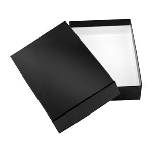 Papierová krabička s vekom typ 2 lepená 150x180 lesklá - čierna