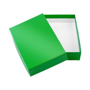 Papierová krabička s vekom typ 2 lepená 150x180 lesklá - zelená