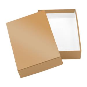 Papierová krabička s vekom typ 2 lepená 150x180 lesklá - zlatá