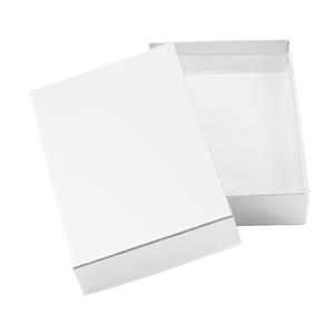 Papierová krabička s vekom typ 2 lepená 150x180 matná - biela