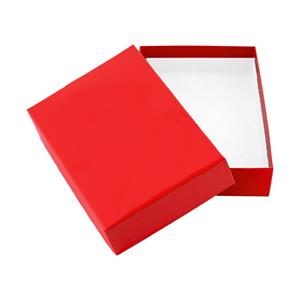Papierová krabička s vekom typ 2 lepená 150x180 matná - červená