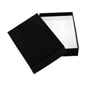 Papierová krabička s vekom typ 2 lepená 150x180 matná - čierna