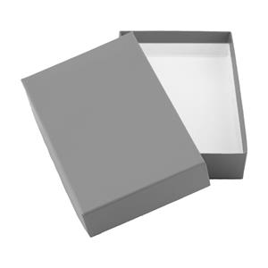 Papierová krabička s vekom typ 2 lepená 150x180 matná - šedá