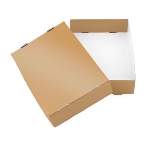 Papierová krabička s vekom typ 3 skladacie 150x180 lesklá - zlatá