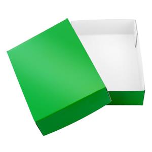 Papierová krabička s vekom typ 4 lepená 150x180 lesklá - zelená