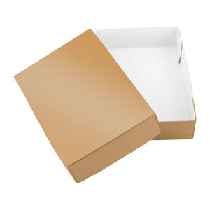 Papierová krabička s vekom typ 4 lepená 150x180 lesklá - zlatá
