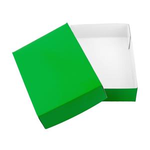 Papierová krabička s vekom typ 4 lepená 150x180 matná - zelená