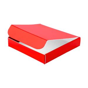 Papierová krabička zatváracie typ 5 lepená 150x180 lesklá - červená
