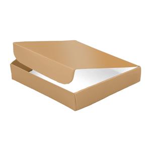 Papierová krabička zatváracie typ 5 lepená 150x180 lesklá - zlatá