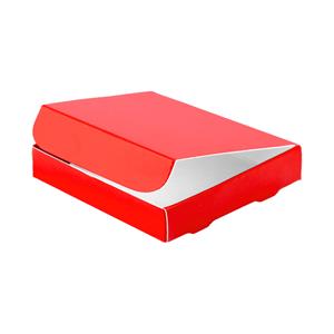 Papierová krabička zatváracie typ 6 skladacie 150x180 lesklá - červená