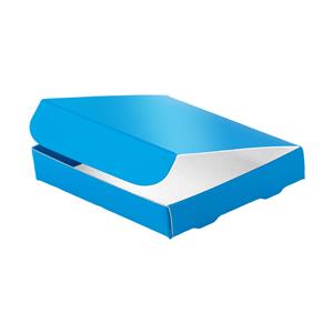 Papierová krabička zatváracie typ 6 skladacie 150x180 lesklá - modrá