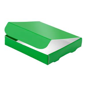 Papierová krabička zatváracie typ 6 skladacie 150x180 lesklá - zelená