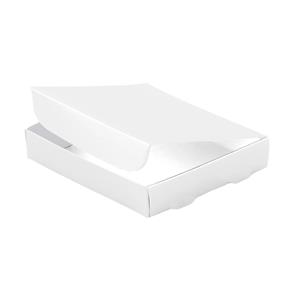 Papierová krabička zatváracie typ 6 skladacie 150x180 matná - biela