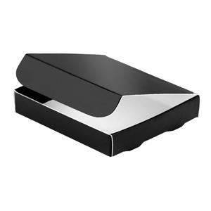 Papierová krabička zatváracie typ 6 skladacie 250x310 lesklá - čierna