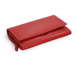 Peňaženka dámska s klopňou NDM 31 červená