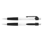 Plastové guličkové pero Colombo White - biela / čierna