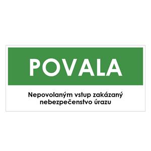 Povala, zelená, plast 2mm,190x90mm