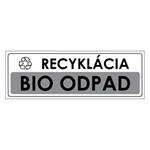 Recyklácia-Bio odpad,plast 1mm,290x100mm