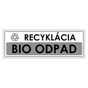 Recyklácia-Bio odpad, plast 2mm s dierkami-290x100mm