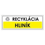 Recyklácia-Hliník,plast 1mm,290x100mm