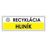 Recyklácia-Hliník,plast 2mm,290x100mm