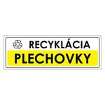 Recyklácia-Plechovky,plast 1mm,290x100mm