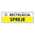 Recyklácia-Spreje,plast 2mm,290x100mm