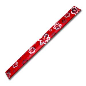 Reflexná páska 30 x 300 mm červená - kvety