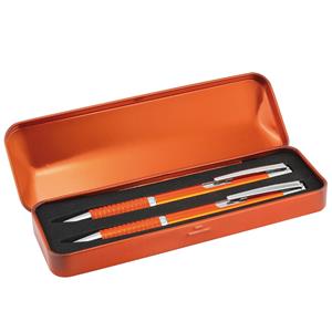 Sada guľôčkové pero a mikroceruzka Adat - oranžová