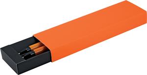 Sada hliníkové kuličkové pero a mikrotužka Andale - oranžová