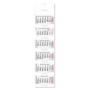 Šesťmesačný kalendár Sixto skládaný český 2027 - sivý