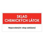 Sklad chemických látok,plast 2mm,190x90mm