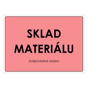 Sklad materiálu, plast 1mm 297x210mm