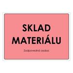 Sklad materiálu, samolepka 297x210mm