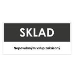 Sklad, šedá, plast 1mm,190x90mm