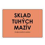 Sklad tuhých mazív, plast 2mm 297x210mm