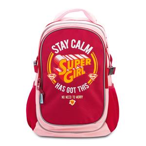 Školský batoh s pončom Supergirl – STAY CALM