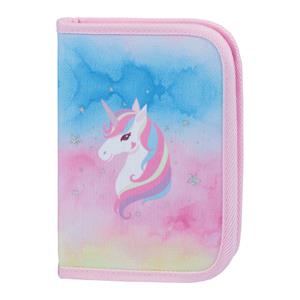 Školský peračník klasik dve chlopne Rainbow Unicorn