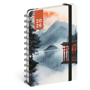 Špirálový 18-mesačný diár Petito - Japonsko 2025/2026