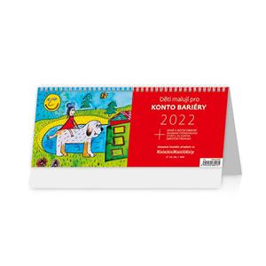 Stolový kalendár 2022 - Deti maľujú pre Konto Bariéry