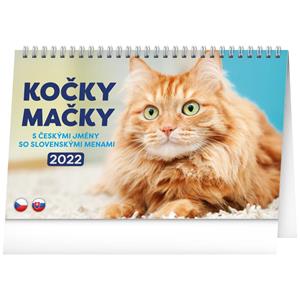 Stolový kalendár 2022 Kočky - Mačky CZ/SK