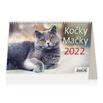Stolový kalendár 2022 - Kočky-Mačky