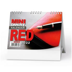 Stolový kalendár 2022 Mini daňový kalendár RED