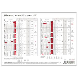 Stolový kalendár 2022 - Plánovací karta