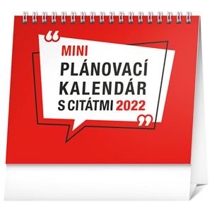 Stolový kalendár 2022 Plánovací s citátmi SK