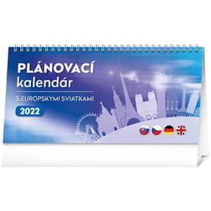 Stolový kalendár 2022 Plánovací s európskymi sviatkami SK