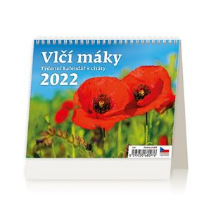 Stolový kalendár 2022 - Vlčie máky